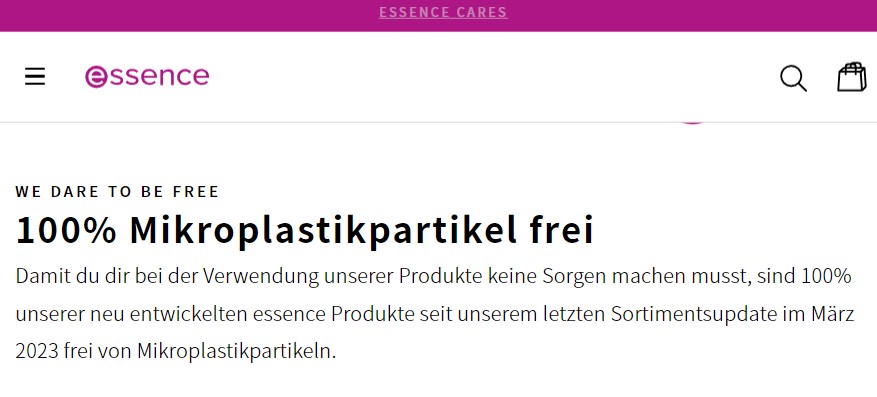 Essence Website Screenshot 29092923